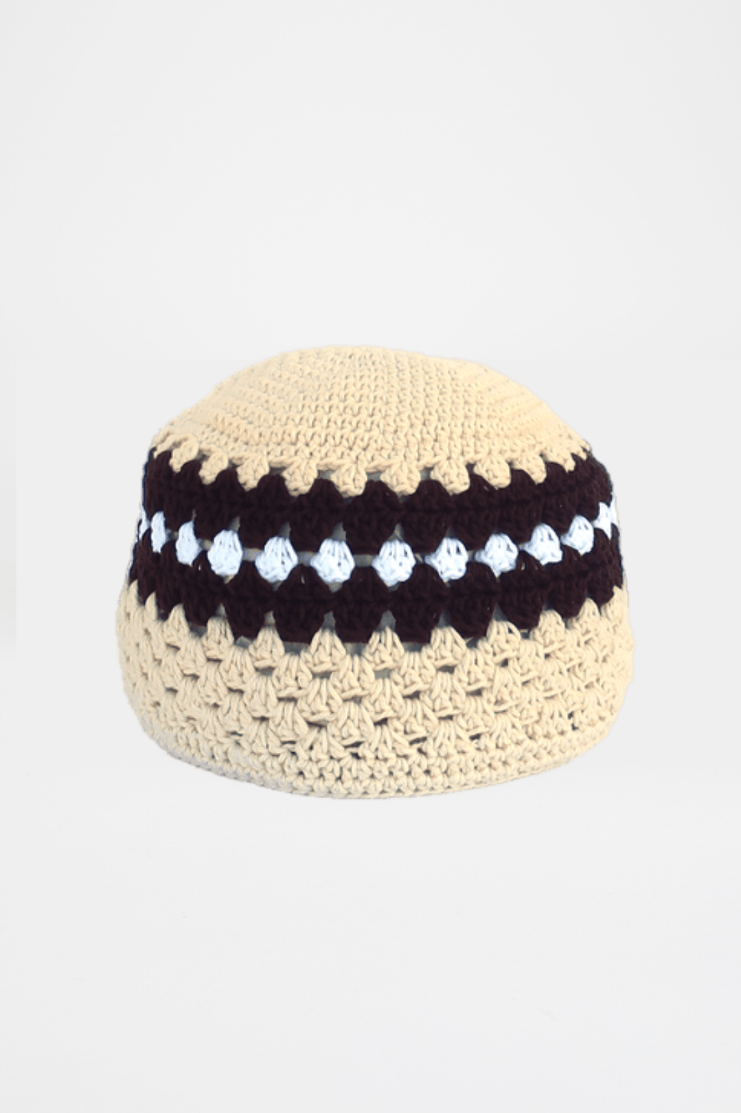Leny Crochet Hat | Brown Cotton 